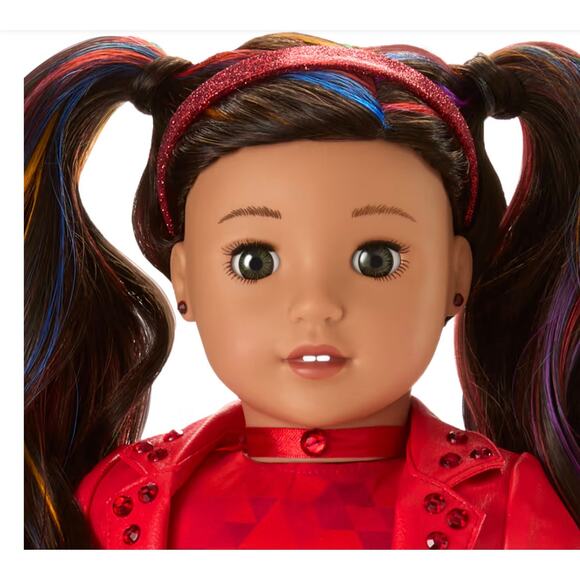 NEW American Girl July BIRTHSTONE CHOKER Doll Necklace Remarkable Ruby Accessory - Picture 3 of 8